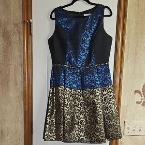 Multicolored Fit and Flare Mini Dress for Cocktail